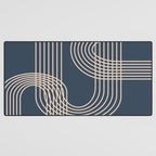 Lines in Midnight Desk Mat Gallery Image 3