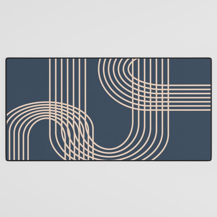 Lines in Midnight Desk Mat Gallery Image 3