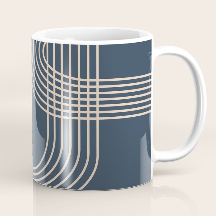 Lines in Midnight Coffee Mug Gallery Image 1