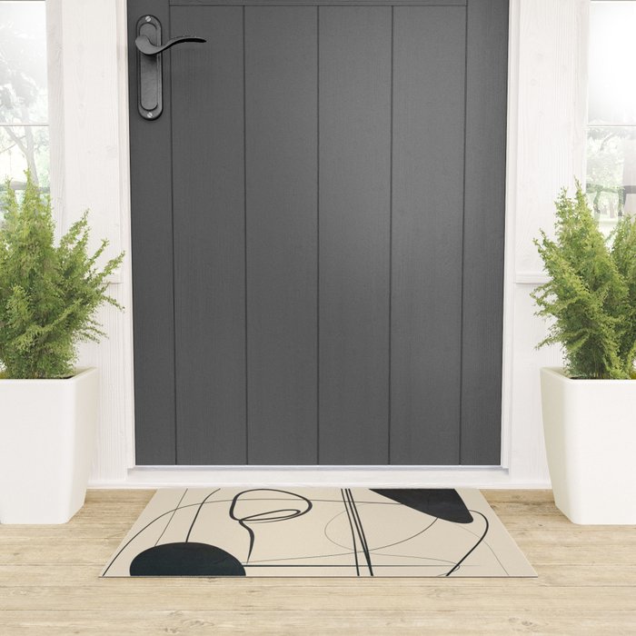 Abstract Line Art VIII Welcome Mat Gallery Image 3