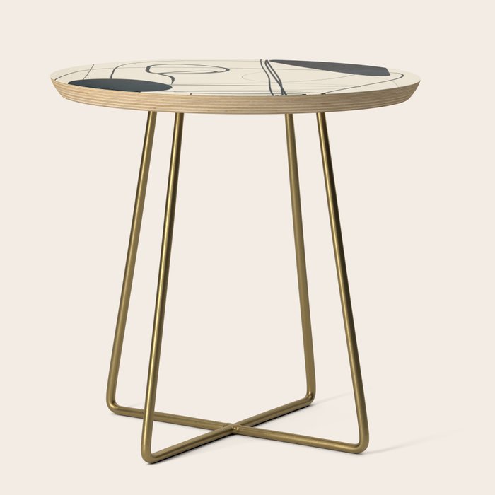 Abstract Line Art VIII Side Table Gallery Image 1