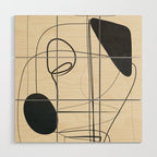 Abstract Line Art VIII Wood Wall Art Gallery Image 1