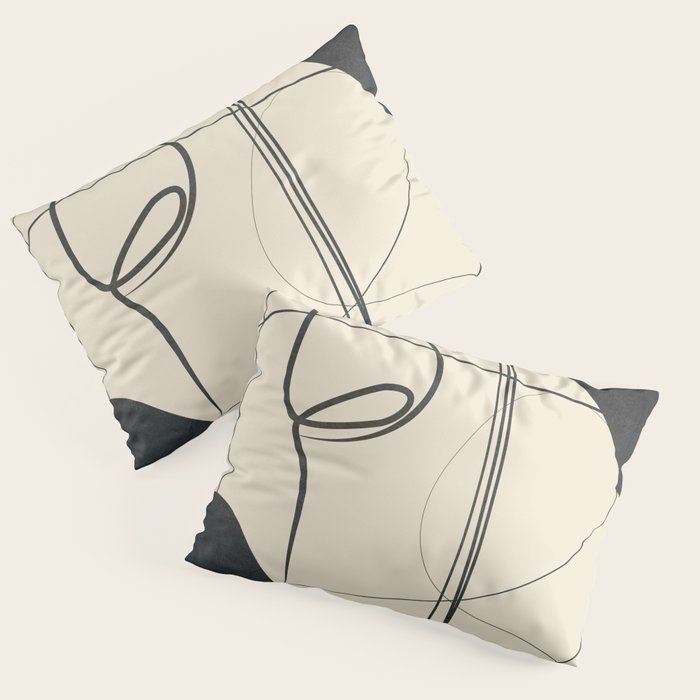 Abstract Line Art VIII Pillow Sham Gallery Image 3