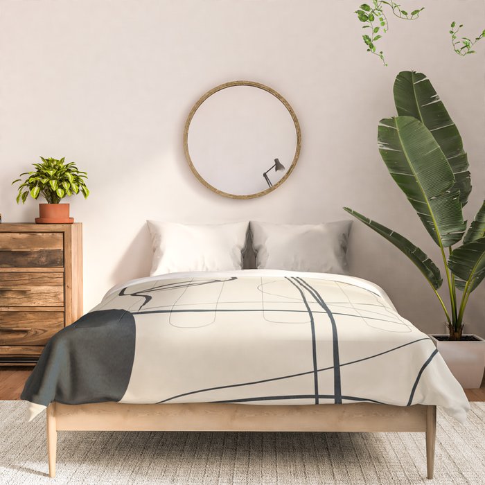 Abstract Line Art VIII Comforter Gallery Image 3