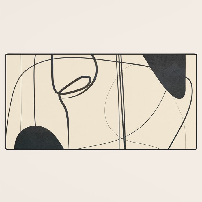 Abstract Line Art VIII Desk Mat Gallery Image 3