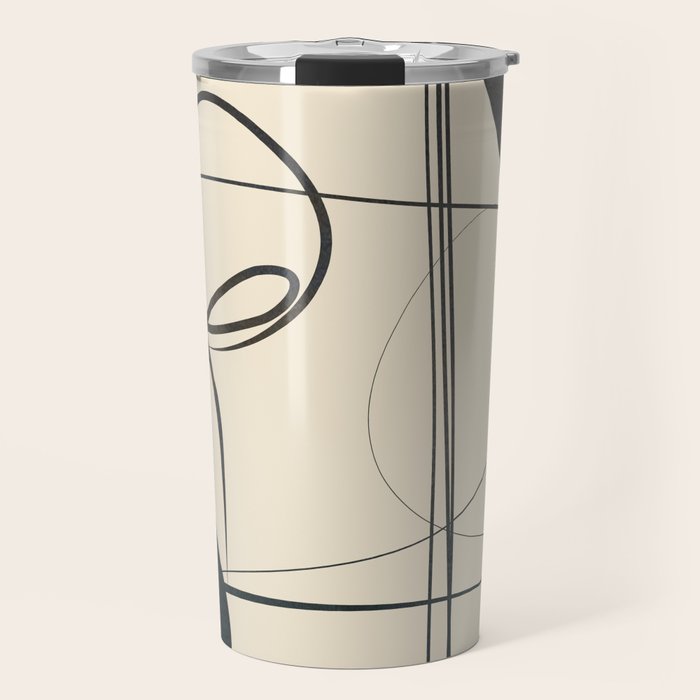 Abstract Line Art VIII Travel Mug Gallery Image 1