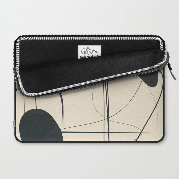 Abstract Line Art VIII Laptop Sleeve Gallery Image 2