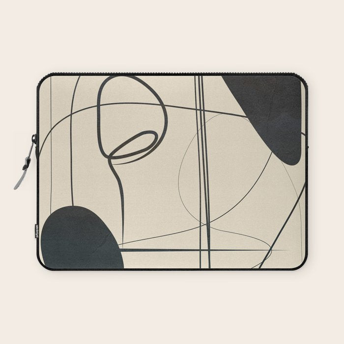 Abstract Line Art VIII Laptop Sleeve Gallery Image 1