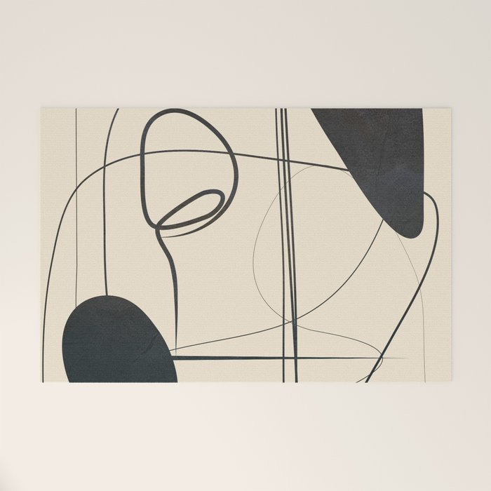 Abstract Line Art VIII Welcome Mat Gallery Image 1