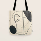 Abstract Line Art VIII Tote Bag Gallery Image 1