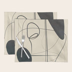 Abstract Line Art VIII Placemat Gallery Image 1