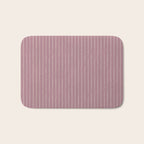 Romantic Botanica Coordinator - Thin Stripes in Rosewood Pink Bath Mat Gallery Image 1