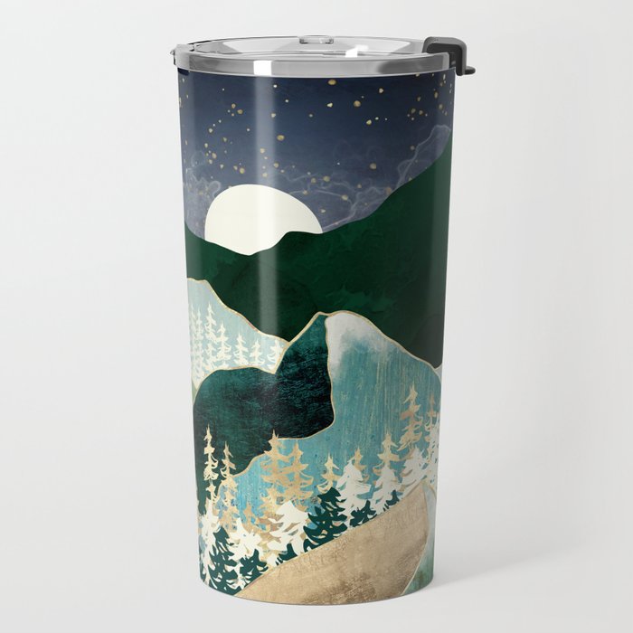Spring Night Vista Travel Mug Gallery Image 2