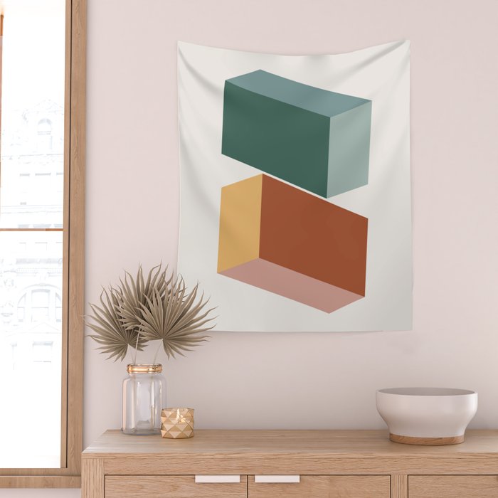 Geometric Abstraction XV Wall Tapestry Gallery Image 2
