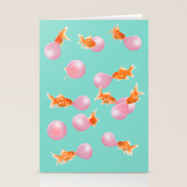 BUBBLEGUM GOLDFISH Stationery Card Gallery Image 1