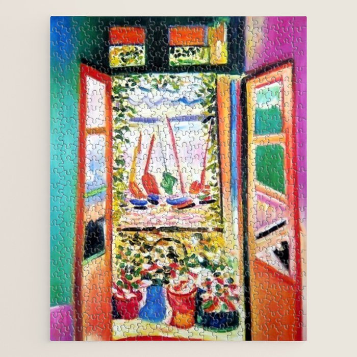 The Open Window Coastal - Floral and Maritime Collioure oil painting by Henri Matisse oil paint Jigsaw Puzzle Gallery Image 1