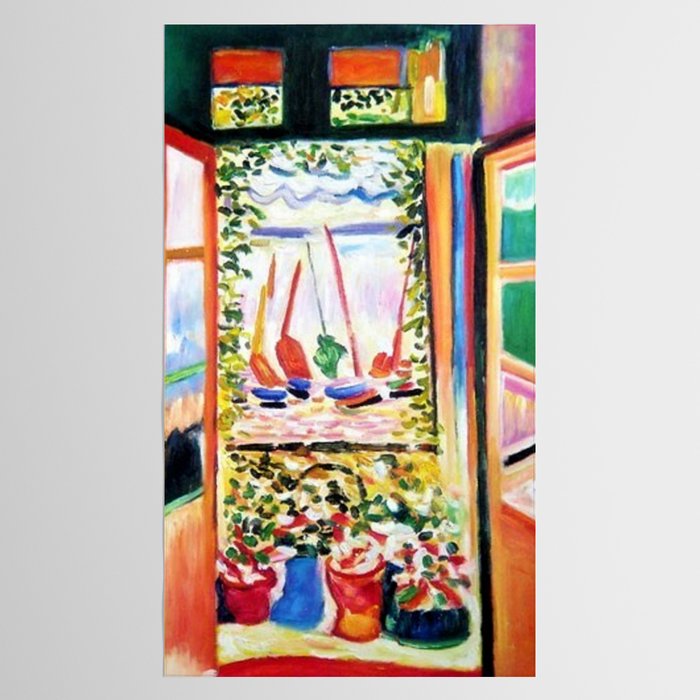 The Open Window Coastal - Floral and Maritime Collioure oil painting by Henri Matisse oil paint Tablecloth Gallery Image 2