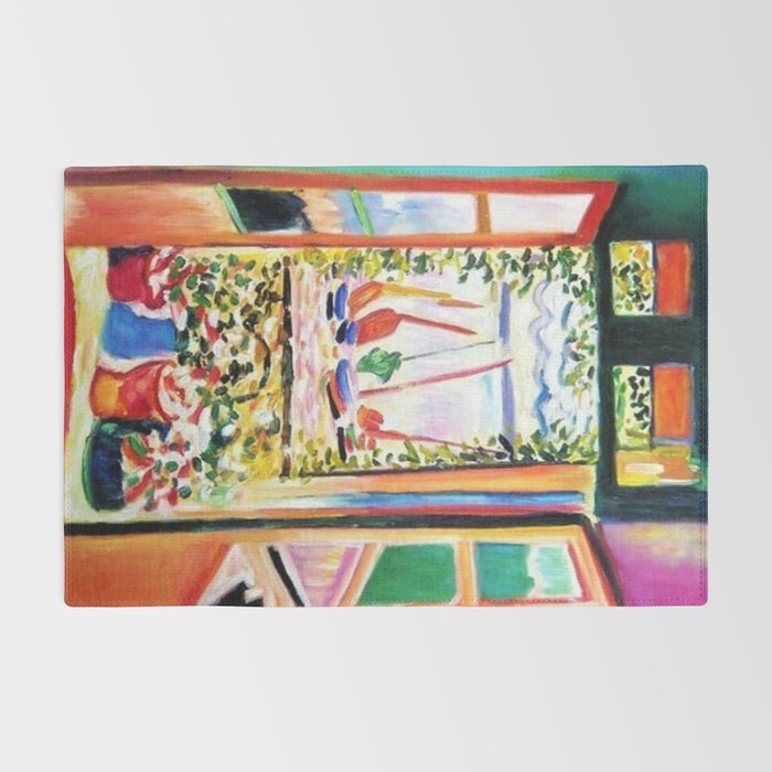 The Open Window Coastal - Floral and Maritime Collioure oil painting by Henri Matisse oil paint Rug Gallery Image 2