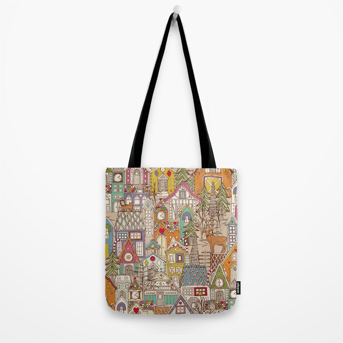 vintage gingerbread town Tote Bag Gallery Image 2