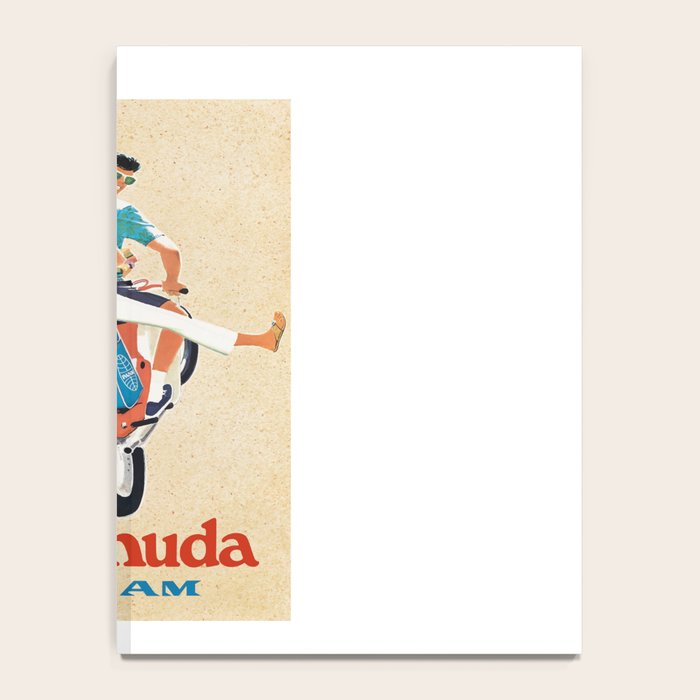 1960 Bermuda Pan American Airlines Travel Poster Notebook Gallery Image 4