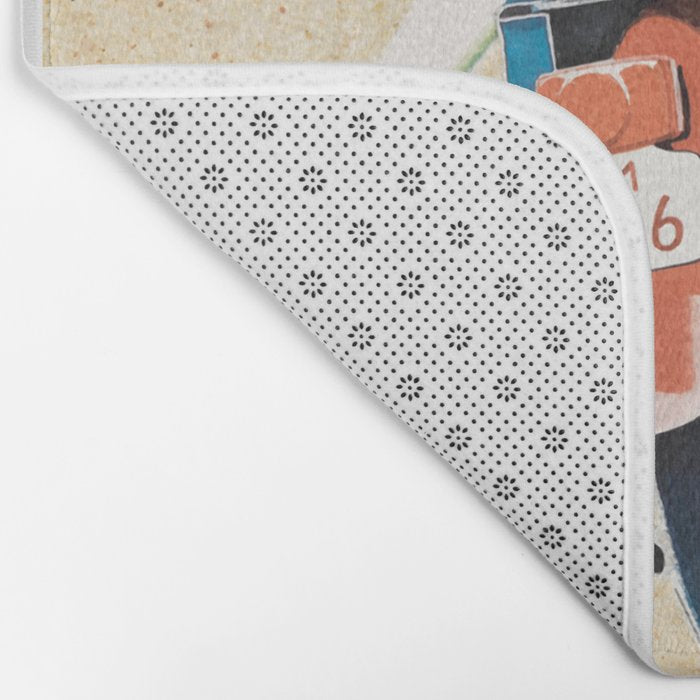 1960 Bermuda Pan American Airlines Travel Poster Bath Mat Gallery Image 2