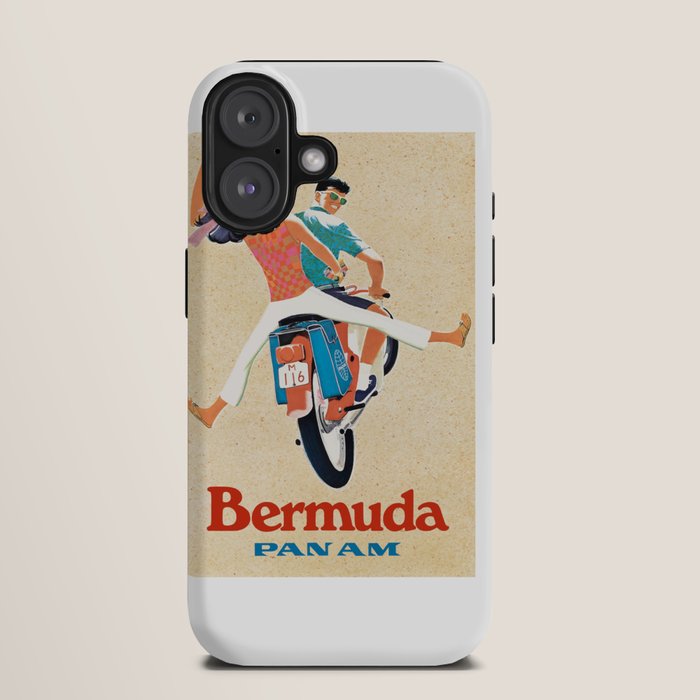 1960 Bermuda Pan American Airlines Travel Poster iPhone Case Gallery Image 9