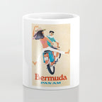 1960 Bermuda Pan American Airlines Travel Poster Coffee Mug Gallery Image 4