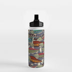 Alaskan salmon dusk Water Bottle Gallery Image 2