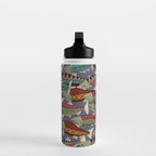 Alaskan salmon dusk Water Bottle Gallery Image 3