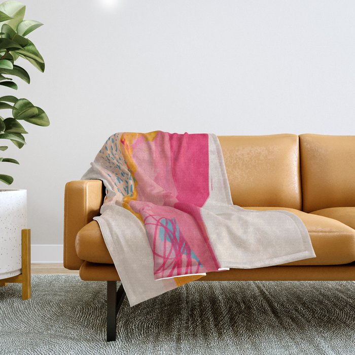 Abstract Line Shades Throw Blanket Gallery Image 1