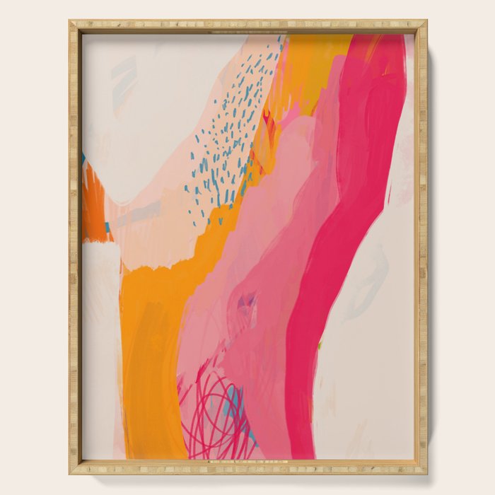 Abstract Line Shades Serving Tray Gallery Image 1