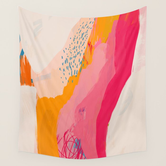 Abstract Line Shades Wall Tapestry Gallery Image 1