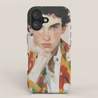 Floral Gaze Portrait iPhone Case Gallery Image 1