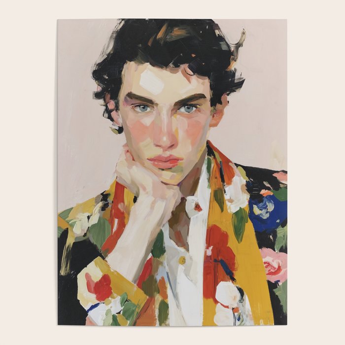 Floral Gaze Portrait Poster Gallery Image 4