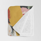 Floral Gaze Portrait Throw Blanket Gallery Image 3
