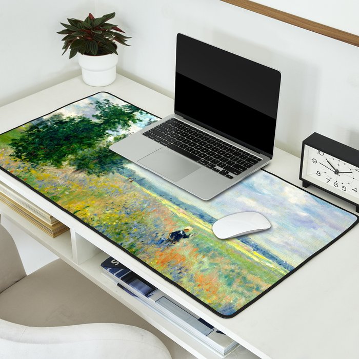 Claude Monet "Poppy Field, Argenteuil" Desk Mat Gallery Image 2