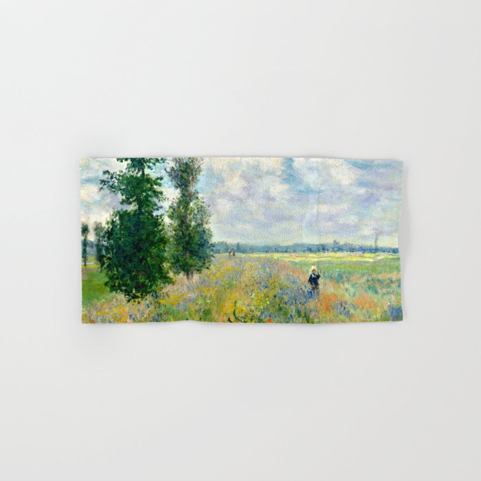 Claude Monet "Poppy Field, Argenteuil" Bath Towel Gallery Image 1