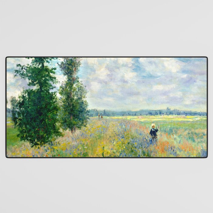 Claude Monet "Poppy Field, Argenteuil" Desk Mat Gallery Image 3