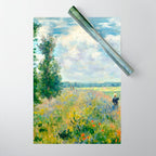 Claude Monet "Poppy Field, Argenteuil" Wrapping Paper Gallery Image 1