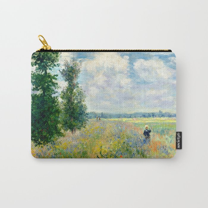 Claude Monet "Poppy Field, Argenteuil" Carry All Pouch