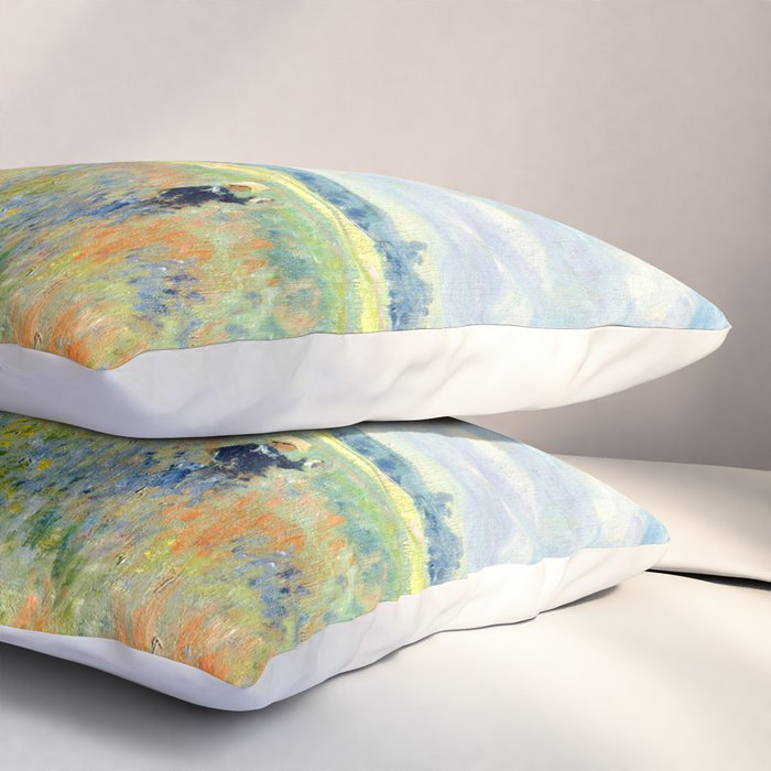 Claude Monet "Poppy Field, Argenteuil" Pillow Sham Gallery Image 3