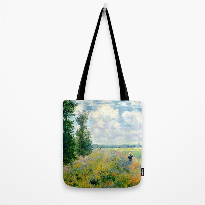 Claude Monet "Poppy Field, Argenteuil" Tote Bag Gallery Image 2