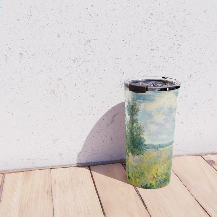 Claude Monet "Poppy Field, Argenteuil" Travel Mug Gallery Image 4
