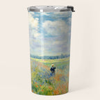 Claude Monet "Poppy Field, Argenteuil" Travel Mug Gallery Image 2