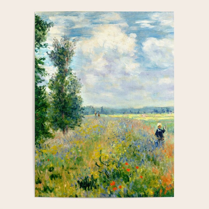 Claude Monet "Poppy Field, Argenteuil" Poster Gallery Image 4