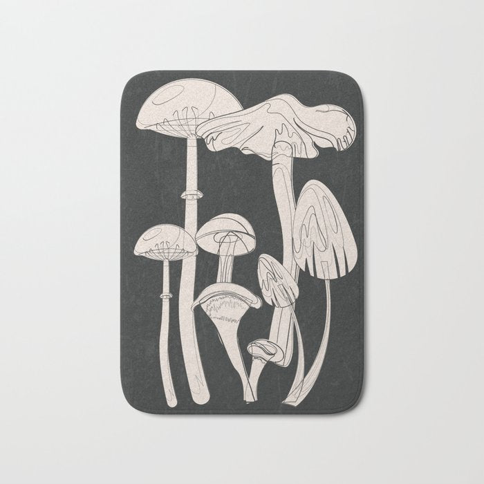 Abstract Mushrooms 7 Bath Mat Gallery Image 1