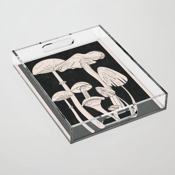 Abstract Mushrooms 7 Acrylic Tray Gallery Image 1