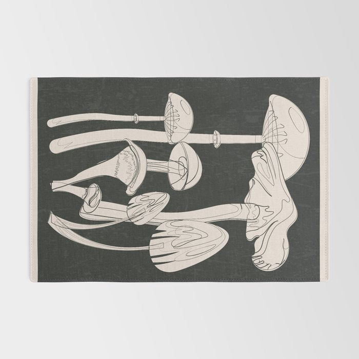 Abstract Mushrooms 7 Rug Gallery Image 2