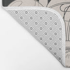 Abstract Mushrooms 7 Bath Mat Gallery Image 2