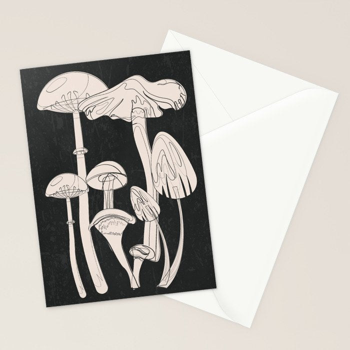Abstract Mushrooms 7 Stationery Card Gallery Image 2